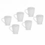 Imagem de Jogo 12 Xícaras Shrink Branca Chá Café Acrílico 80Ml Alça