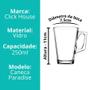 Imagem de Jogo 2 Canecas Café Cappuccino Expresso Alto Vidro 250ml