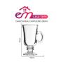 Imagem de Jogo 2 Canecas de Cappuccino Taça de Vidro Real Transparente Em Casa Tem 230ml