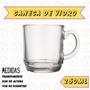 Imagem de Jogo 2 Copo Canecas Vidro Transparente 250ML P/ Chá Café Choco