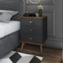 Imagem de Jogo 2 Mesas Cabeceira Mesinhas Quarto Decoração Moderna Lateral Cama Organizadora MIX