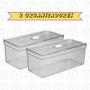 Imagem de Jogo 2 Organizadores Elegance Retangular Com Tampa Resistente