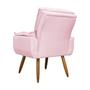 Imagem de Jogo 2 Poltronas Decorativas Para Sala Comercial Emília Plus Suede Rosa Bebe - DL Decor