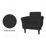 Imagem de Jogo 2 Poltronas Decorativas Para Sala de Espera Classic Corano Preto - LM DECOR