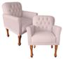 Imagem de Jogo 2 Poltronas Stephany Capitone Estofada Capitone - Suede - Sv Decor