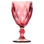 Imagem de Jogo 2 Taças de Vidro Diamond Diamante Rosa Lilás 300ml Água Class Home