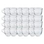 Imagem de Jogo 24 Xicaras Chique Vidro Liso 150ML Ideal Cha Cafe Resistente