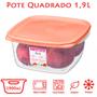 Imagem de Jogo 3 Pote Grande Guardar Congelar Alimentos 1900ml Plástico Vai Freezer Microondas