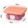 Imagem de Jogo 3 Pote Grande Guardar Congelar Alimentos 1900ml Plástico Vai Freezer Microondas