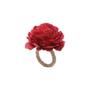 Imagem de Jogo 4 anéis para guardanapo 12,5 cm de plástico Cravo Vermelho Bon Gourmet - 35479