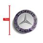 Imagem de Jogo 4 Calota Centro Roda Mercedes Classe E 43 55 63 AMG Emblema Azul