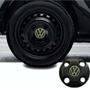 Imagem de Jogo 4 Calota Centro Roda Miolo Volkswagen 4 Furos Emblema