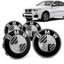 Imagem de Jogo 4 Calota Centro Roda Original BMW X4 2019+ Emblema Preto