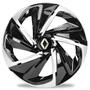 Imagem de Jogo 4 Calota Nitro Aro 14 Black Silver Renault Clio Sandero