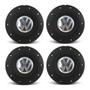 Imagem de Jogo 4 Calota Roda Ferro VW Amarok Preta F P Gol G4 + Chave de Remoção