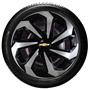 Imagem de Jogo 4 Calota Spider Black Silver Aro 15 Gm Agile Meriva