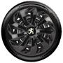 Imagem de Jogo 4 Calota Velox Aro 14 Preta Peugeot 307 206 207 208