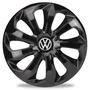 Imagem de Jogo 4 Calota Velox Aro 15 Black Vw Gol Fox Voyage Polo Up