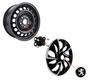 Imagem de Jogo 4 Calotas Ds4 Aro 14 Black Silver Peugeot 206 207 307