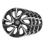 Imagem de Jogo 4 Calotas Esportivas Aro 14 DS4 Black Silver Volkswagen