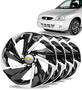 Imagem de Jogo 4 Calotas Nitro Aro 14 Black Silver Gm Corsa Meriva