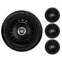 Imagem de Jogo 4 Calotinhas Amarok 4 Furos Aro 13 14 15 Garra Baixa Fiat Preto