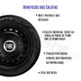 Imagem de Jogo 4 Calotinhas Amarok 4 Furos Aro 13 14 15 Garra Baixa Fiat Preto