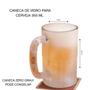 Imagem de Jogo 4 canecas chopp cerveja de vidro  355 ml outb. pode congelar