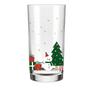 Imagem de Jogo 4 Copos Decoração De Natal Long Drink 300mL Em Vidro  AllMix  Kit Conjunto Festas Papai Noel