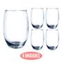 Imagem de Jogo 4 Copos Grandes California Redondo 450ml Transparente