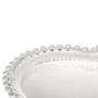 Imagem de Jogo 4 pratos 18 cm  para sobremesa de cristal coração Pearl Wolff - 28371
