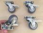 Imagem de Jogo 4 Rodizio Girat. 2pol. R210 Pvc Placa C/ Freio 30kg Por Roda