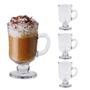 Imagem de Jogo 4 Taças Cappuccino Café Nespresso Dolce Gusto Cor Transparente Lyor 114ml