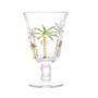 Imagem de Jogo 4 Taças de Cristal Palm Hand Tree Coqueiro Transparente para Água Lyor 240ml