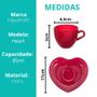 Imagem de Jogo 4 Xicaras Canecas Vidro Café Chá Com Pires Alça 85ml