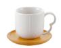 Imagem de Jogo 4 Xicaras De Café Porcelana com Pires Bambu 90ml Oásis