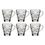 Imagem de Jogo 6 Canecas De Vidro Borboleta 280Ml Class Home