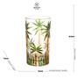 Imagem de Jogo 6 copo altos 360ml de cristal de chumbo Palm Tree Handpaint Wolff - 28149