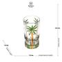 Imagem de Jogo 6 Copos Altos em Cristal de Chumbo Palm Tree Handpaint 360ml - Wolff