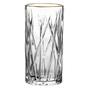 Imagem de Jogo 6 Copos altos Forest em Cristal Ecológico com Borda Dourada 350ml - L'Hermitage