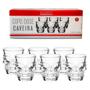 Imagem de Jogo 6 Copos Caveira Para Shot/Dose Em Vidro Decorativo 50ml