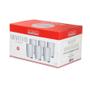 Imagem de Jogo 6 Copos De Vidro Alto Long Drink Borda Dourada Canelado 370ml