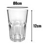 Imagem de Jogo 6 Copos de Vidro Grosso Transparente 310ml Resistente