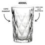 Imagem de Jogo 6 Copos Diamante Agua E Suco Diamond Grosso Resistente Cor Cristal