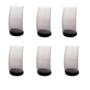 Imagem de Jogo 6 Copos Vidro Curvo Alto Longo 390ml Bebidas Água Sucos Utensílio Cozinha Servir Mesa Posta Design Moderno Resistente