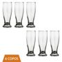 Imagem de Jogo 6 Copos Vidro Transparente Munich 300ml Chopp Bar Nadir