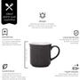 Imagem de Jogo 6 Mini Xícaras White Bicolor 90ml Para Café Mimo Style