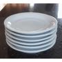 Imagem de Jogo 6 pratos de sobremesa / Pires para tigelas e Cumbucas até 600ml - Porcelana Branca