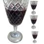 Imagem de Jogo 6 Taça Abacaxi Diamond  Água Vinho  Transparente 350 ml