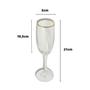 Imagem de Jogo 6 Taças Champagne Borda Dourada Premium 160ml Champanhe Luxo
